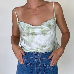 Urban outfitters Silk crop top